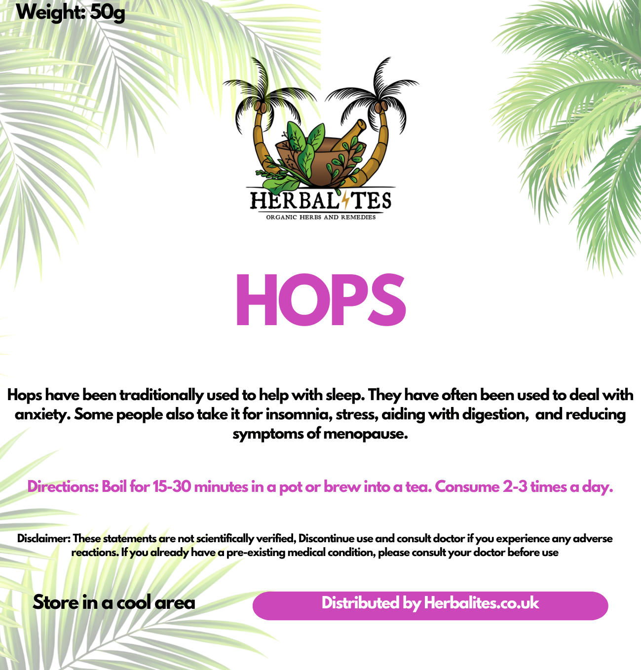 Hops (Humulus lupulus)