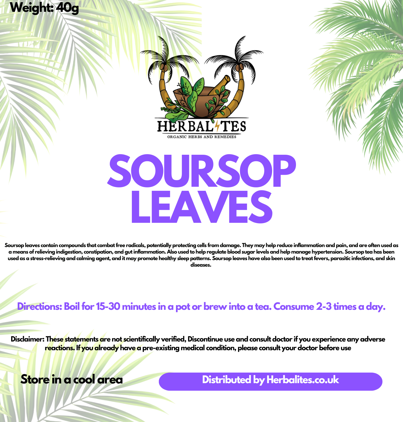 Soursop Leaves